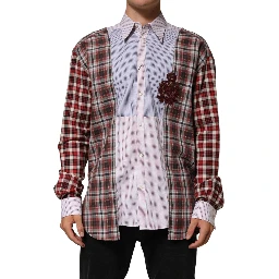 Multicolor Cotton Collared Checkered Shirt