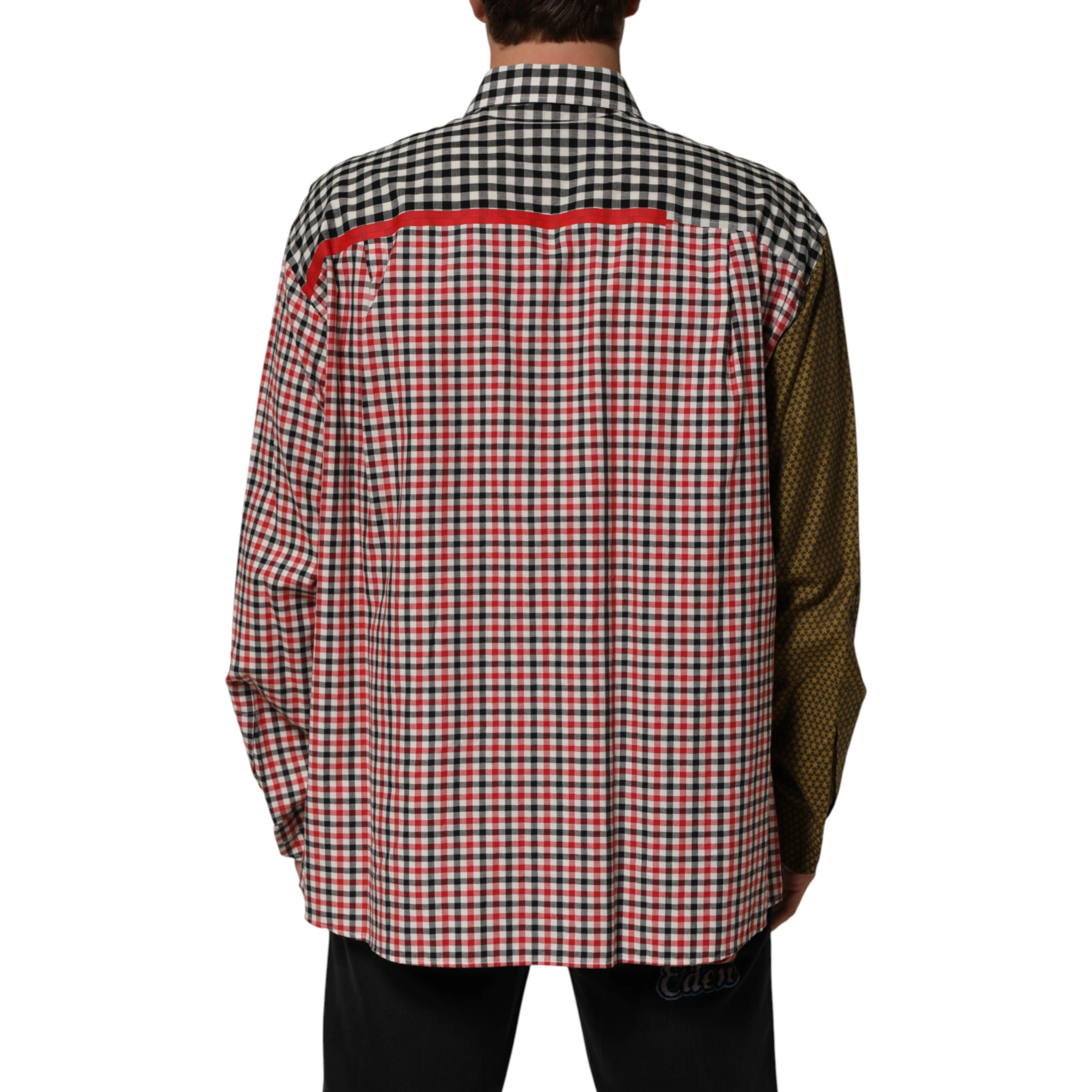 Multicolor Cotton Collared Checkered Shirt
