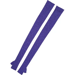 Violet Wool Fingerless Elbow Length Mitten Gloves