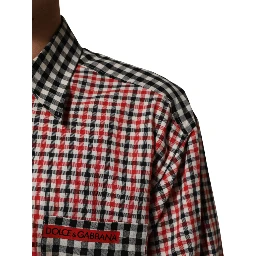 Multicolor Cotton Collared Checkered Shirt