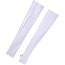 White Nylon Fingerless Elbow Length Women Gloves