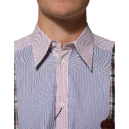 Multicolor Cotton Collared Checkered Shirt