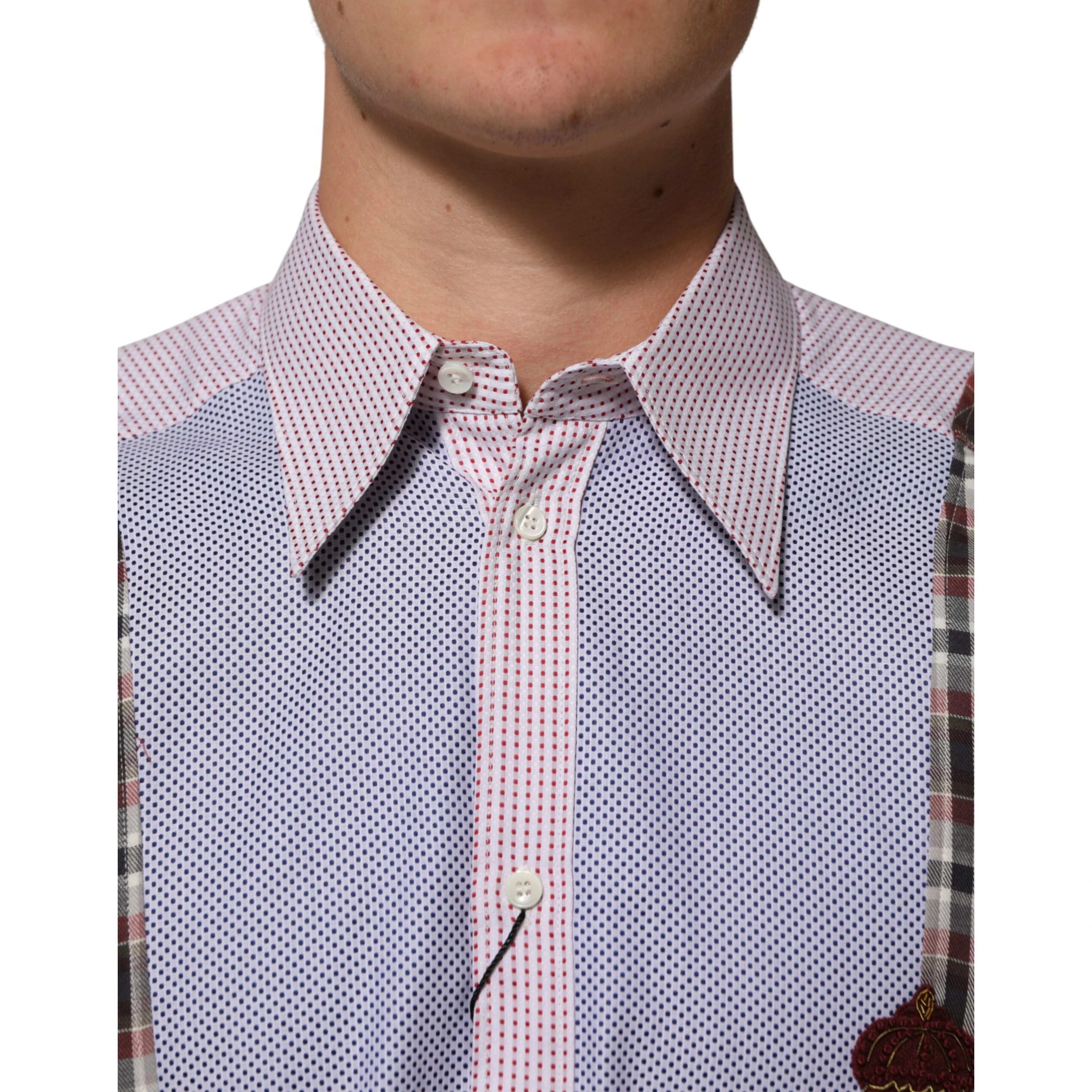Multicolor Cotton Collared Checkered Shirt