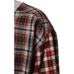 Multicolor Cotton Collared Checkered Shirt