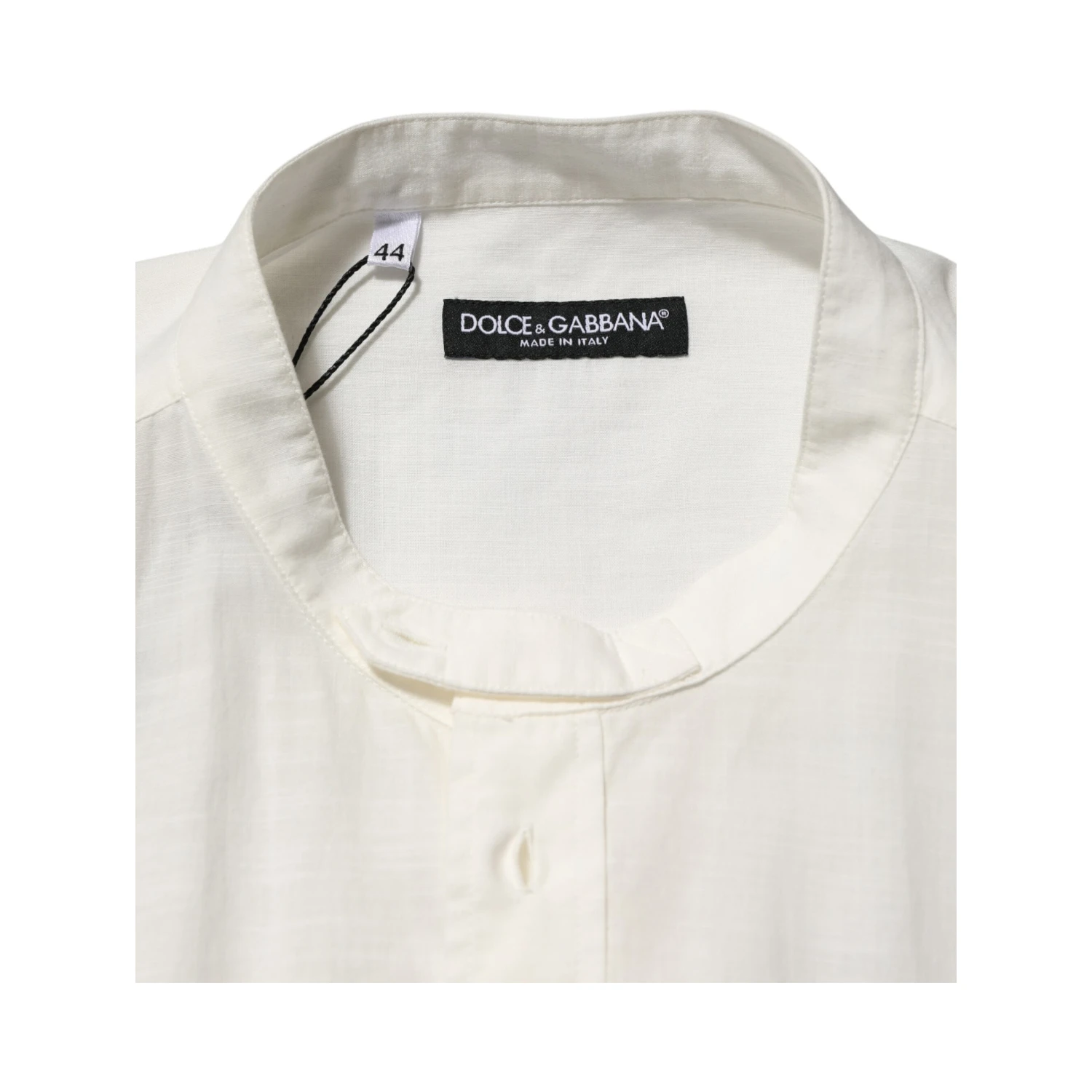 White Cotton Floral Print Button Down Shirt