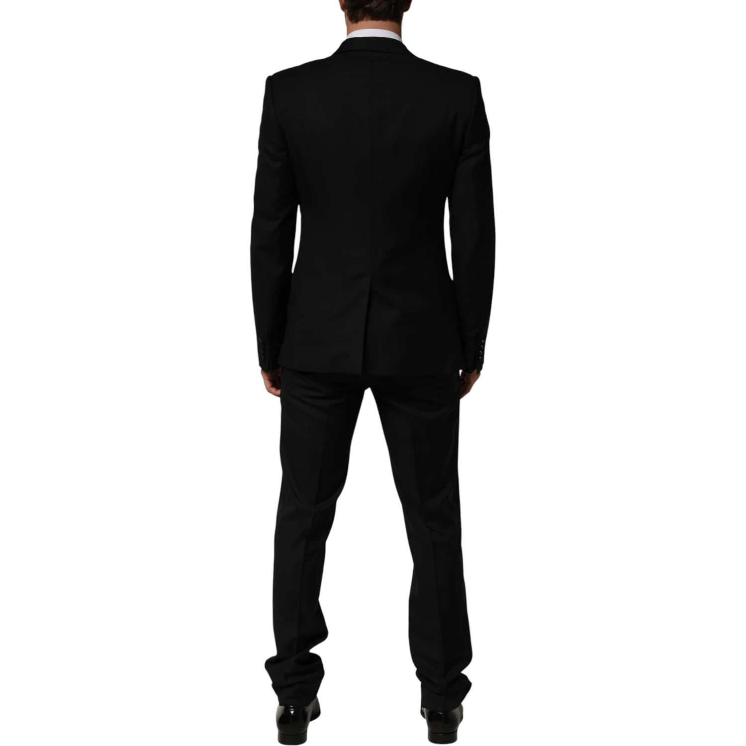 Black 2 Buttons Jacket Formal 2 Piece Suit