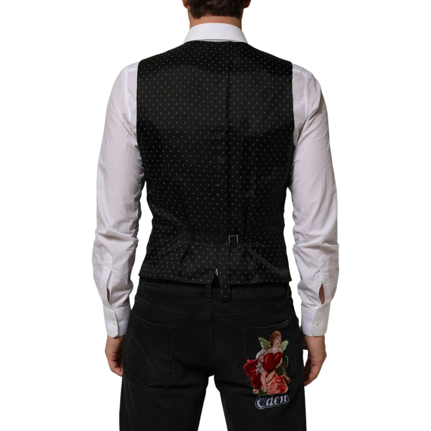 Black Wool Dress Formal Men Waistcoat Vest