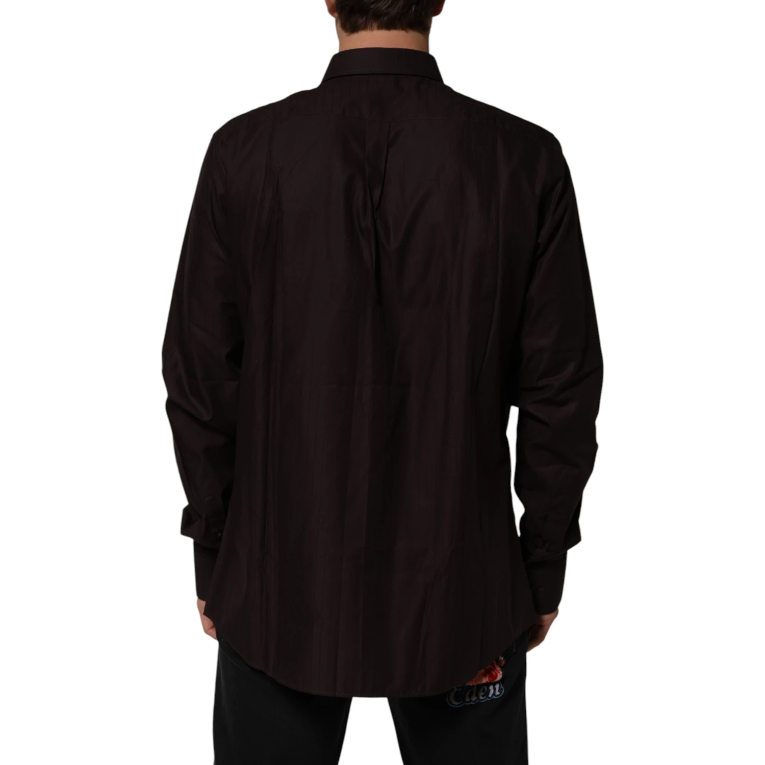 Brown Cotton LongSleeve MARTINI Dress  Shirt