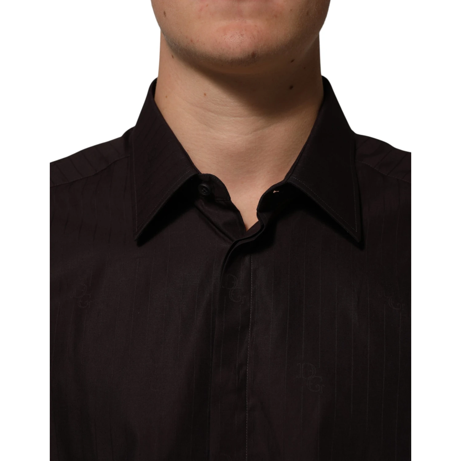 Brown Cotton LongSleeve MARTINI Dress  Shirt