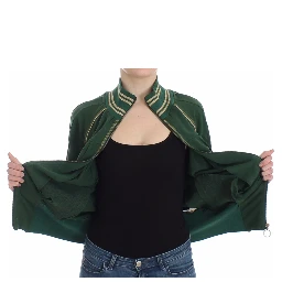 Green Mock Zip Cardigan Sweatshirt Sweater Jacket