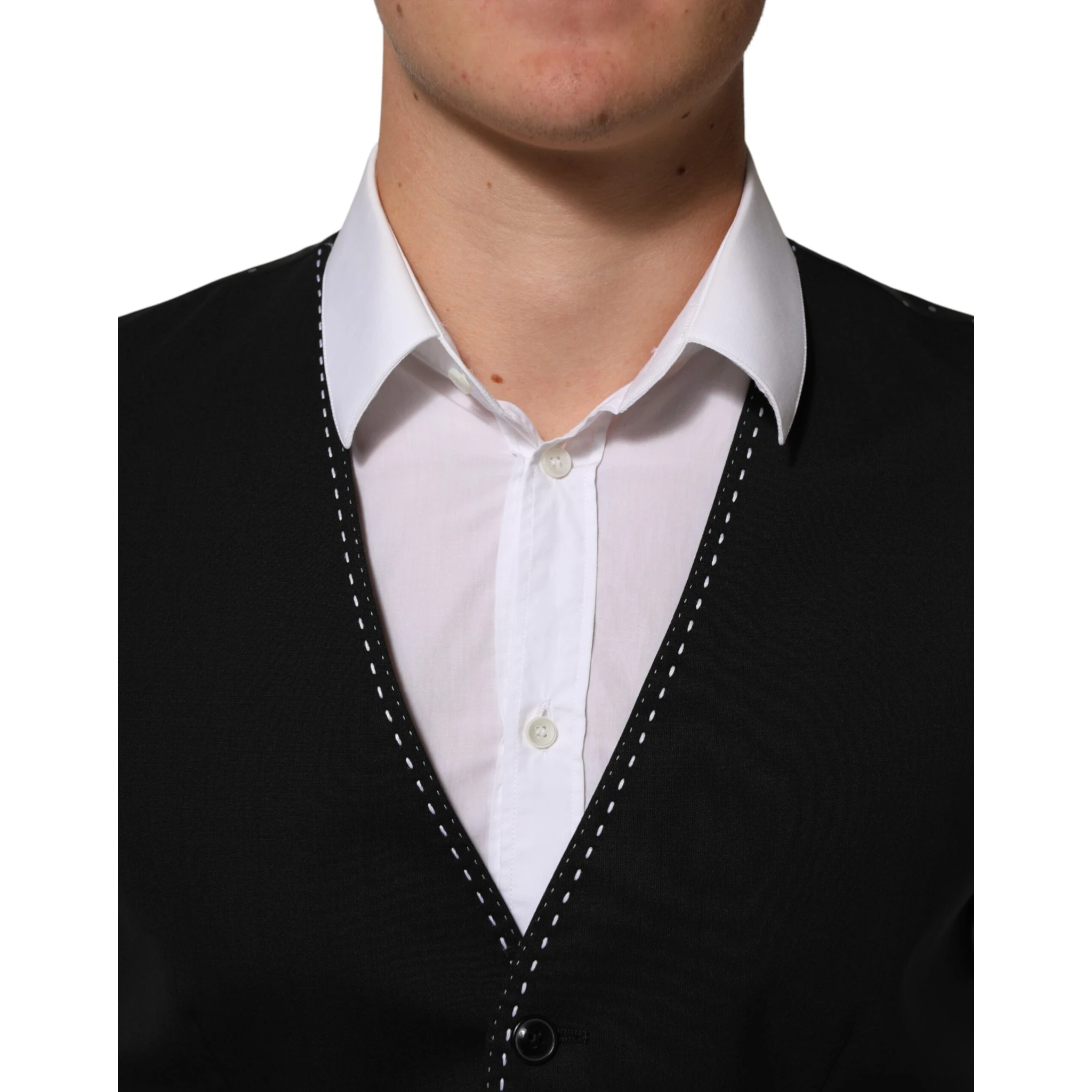 Black Wool Dress Formal Men Waistcoat Vest