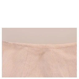 Beige Cotton Stretch Straight Trousers Pants