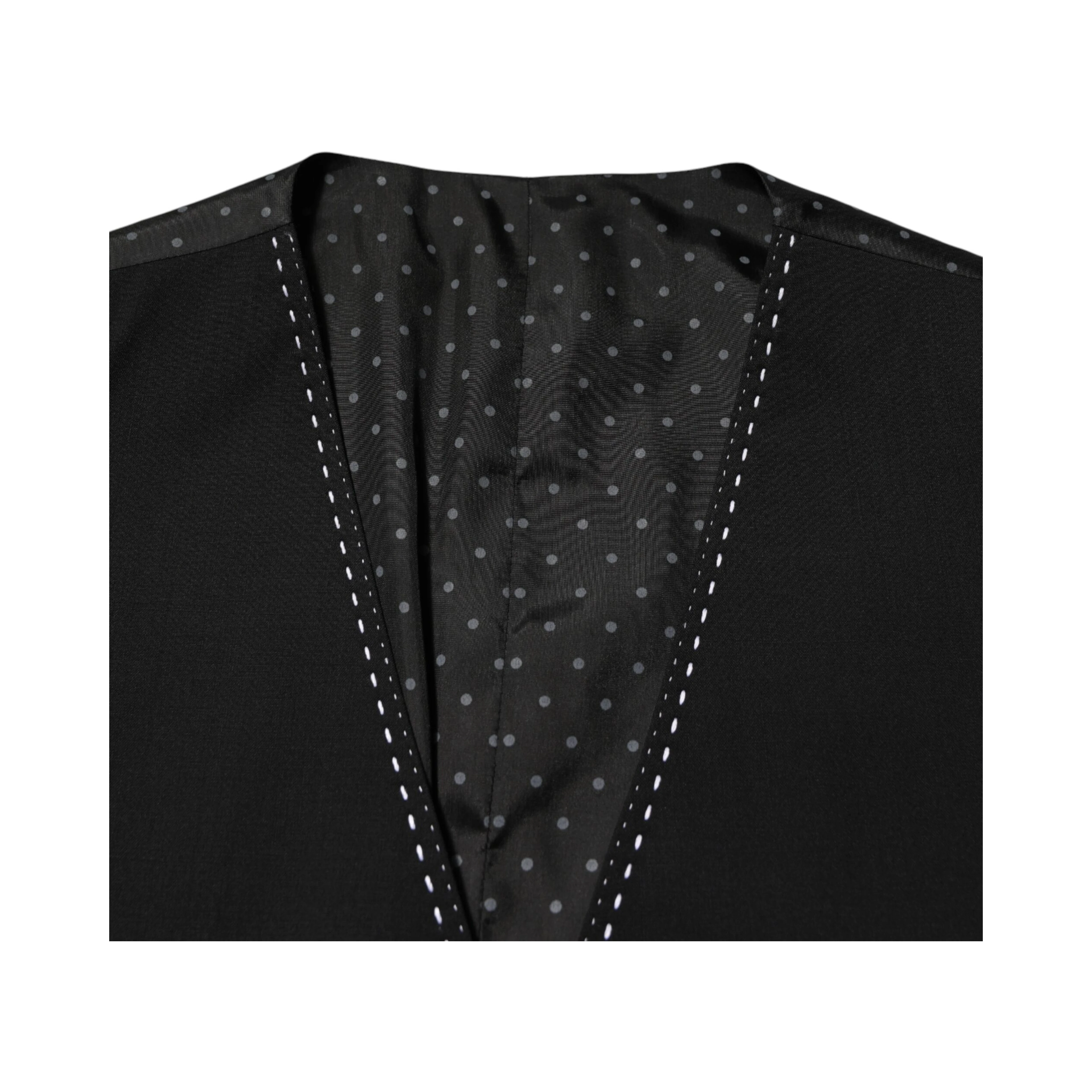 Black Wool Dress Formal Men Waistcoat Vest