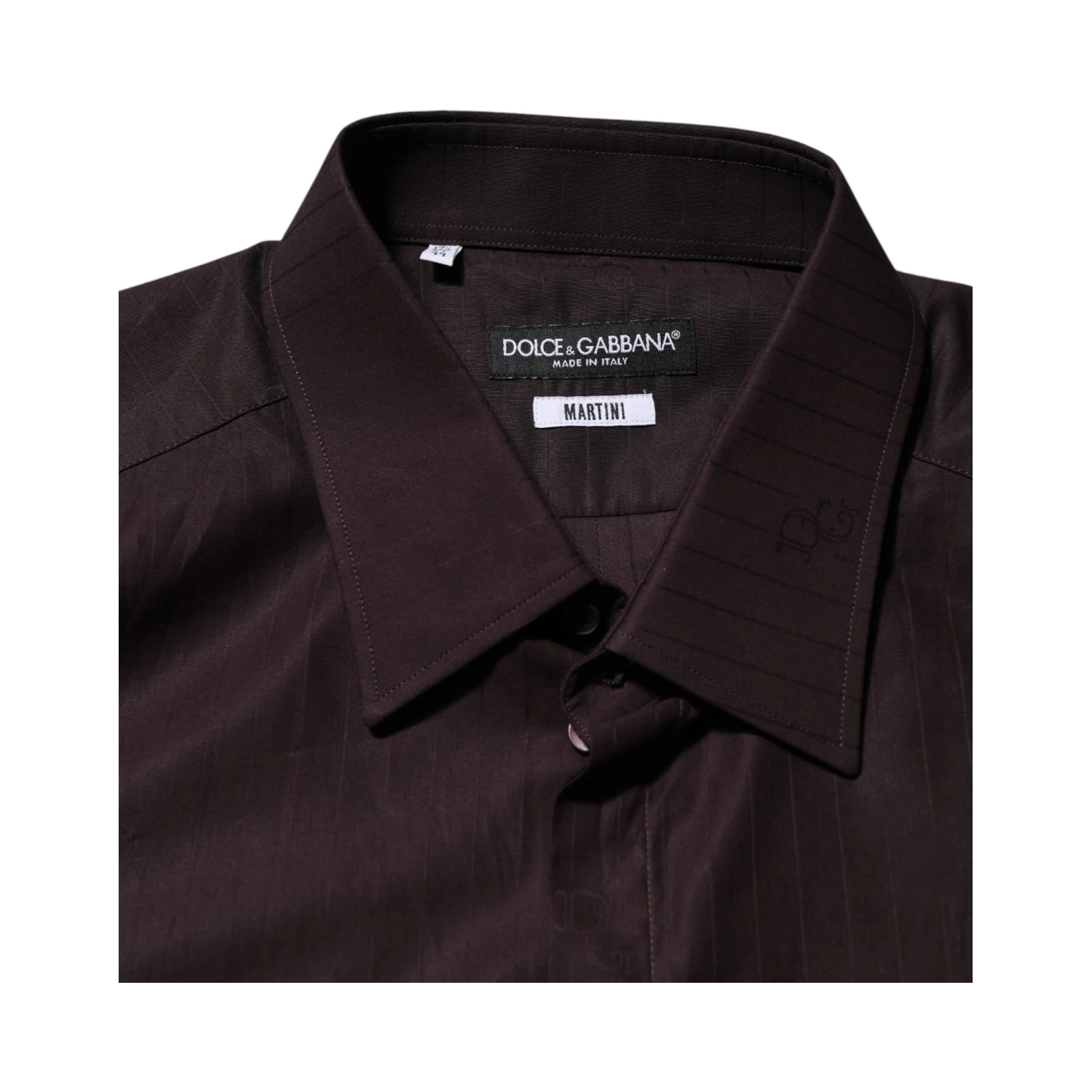 Brown Cotton LongSleeve MARTINI Dress  Shirt