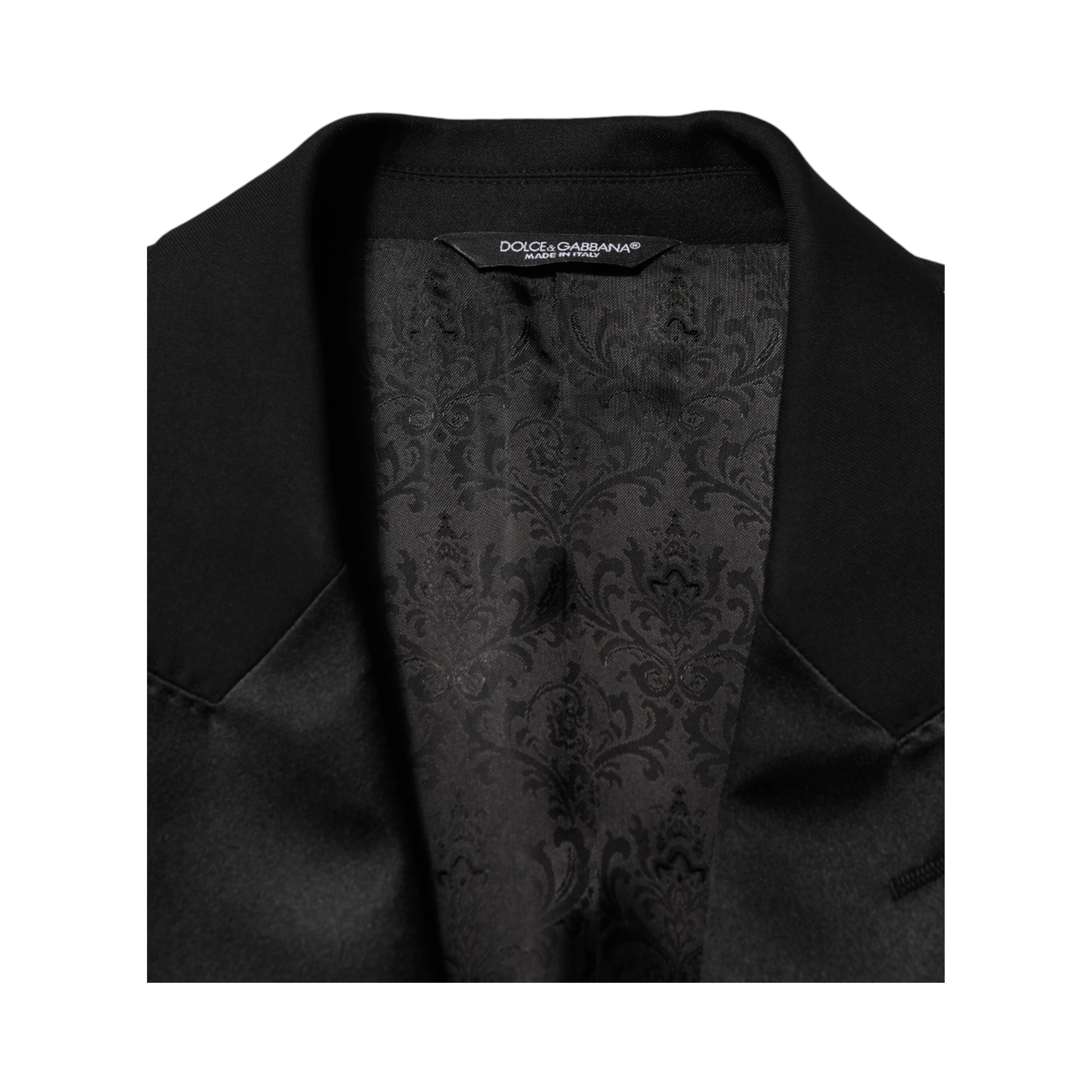 Black 2 Buttons Jacket Formal 2 Piece Suit