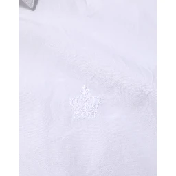 White Cotton Collared Men MARTINI Dress Shirt