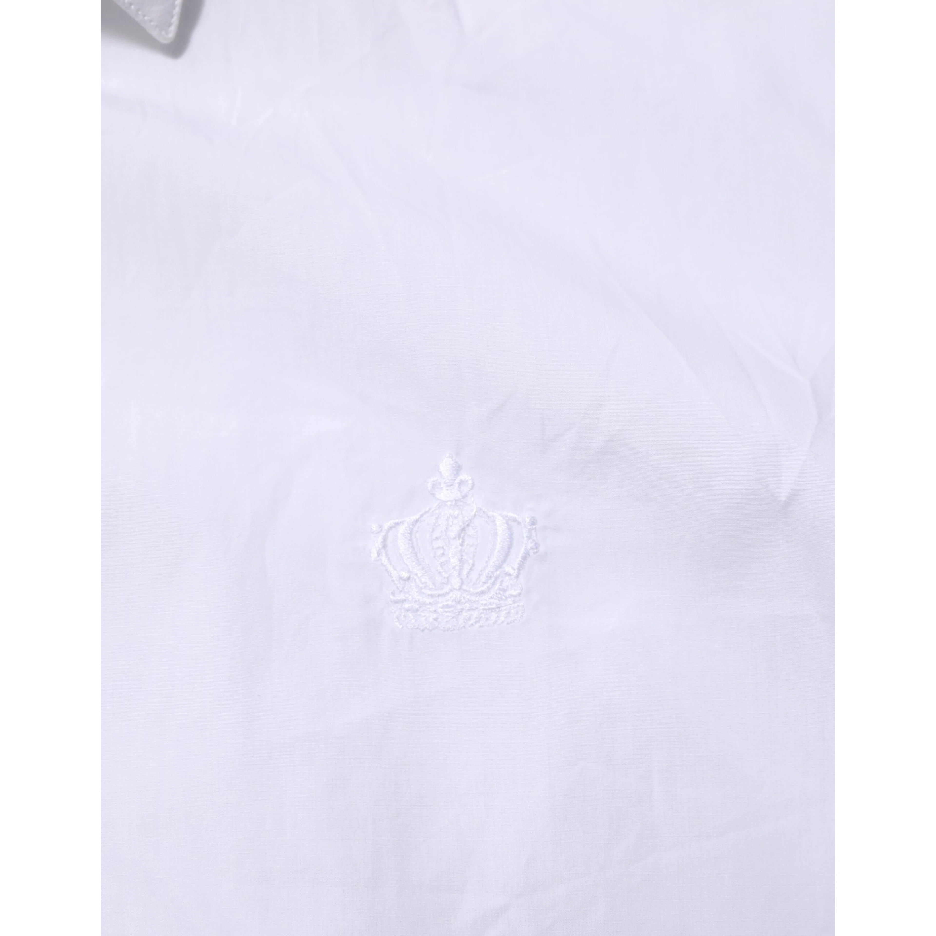 White Cotton Collared Men MARTINI Dress Shirt