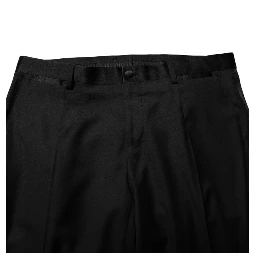 Black 2 Buttons Jacket Formal 2 Piece Suit