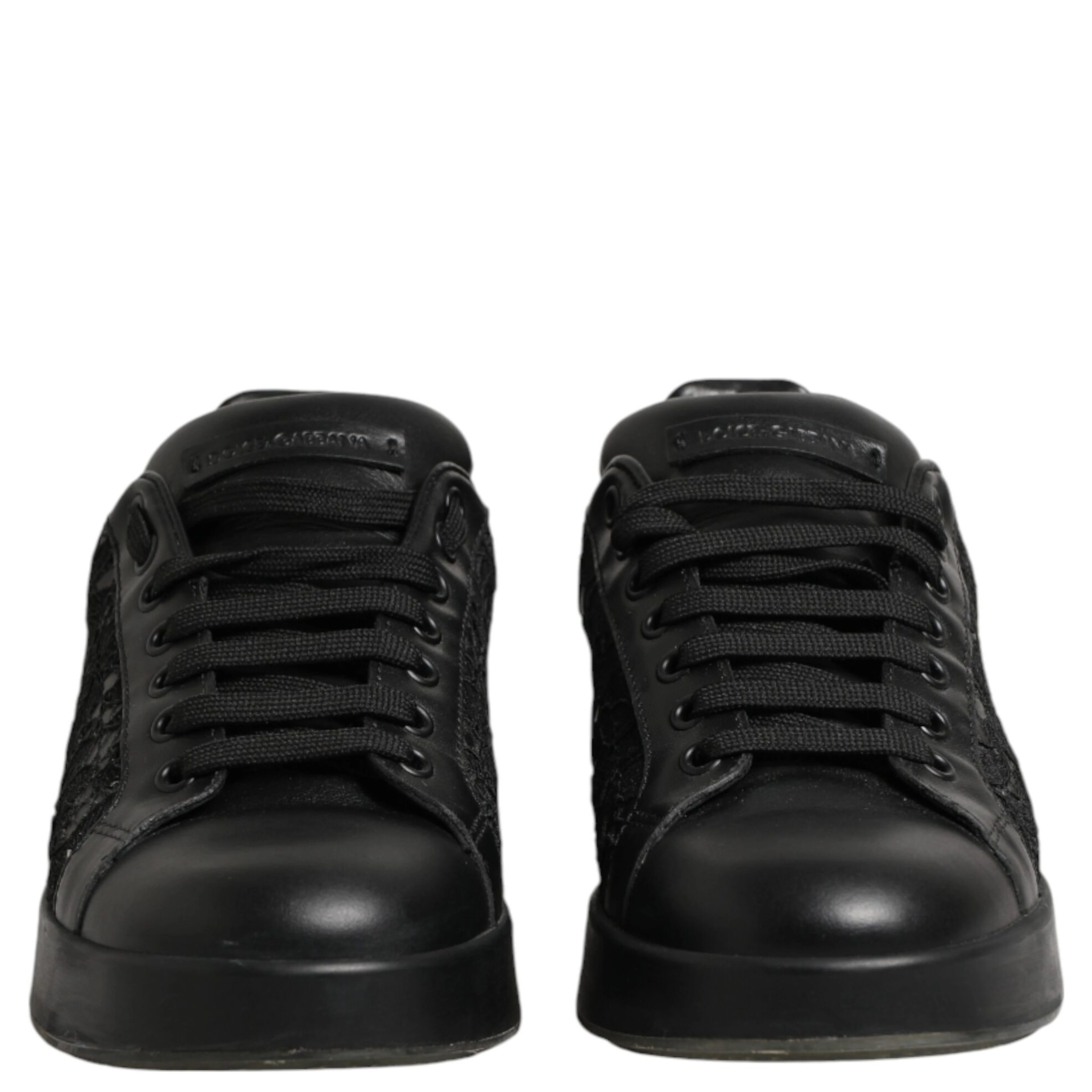 Black Floral Lace Low Top Sneaker Shoes