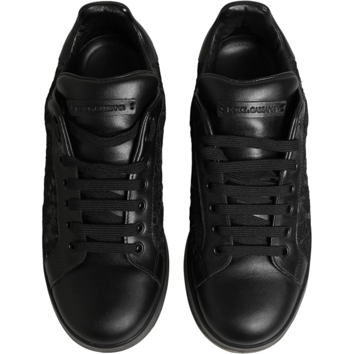 Black Floral Lace Low Top Sneaker Shoes