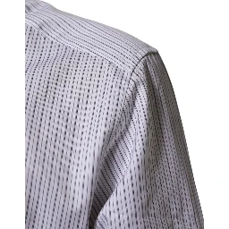 White Stripes Long Sleeves GOLD Dress Shirt