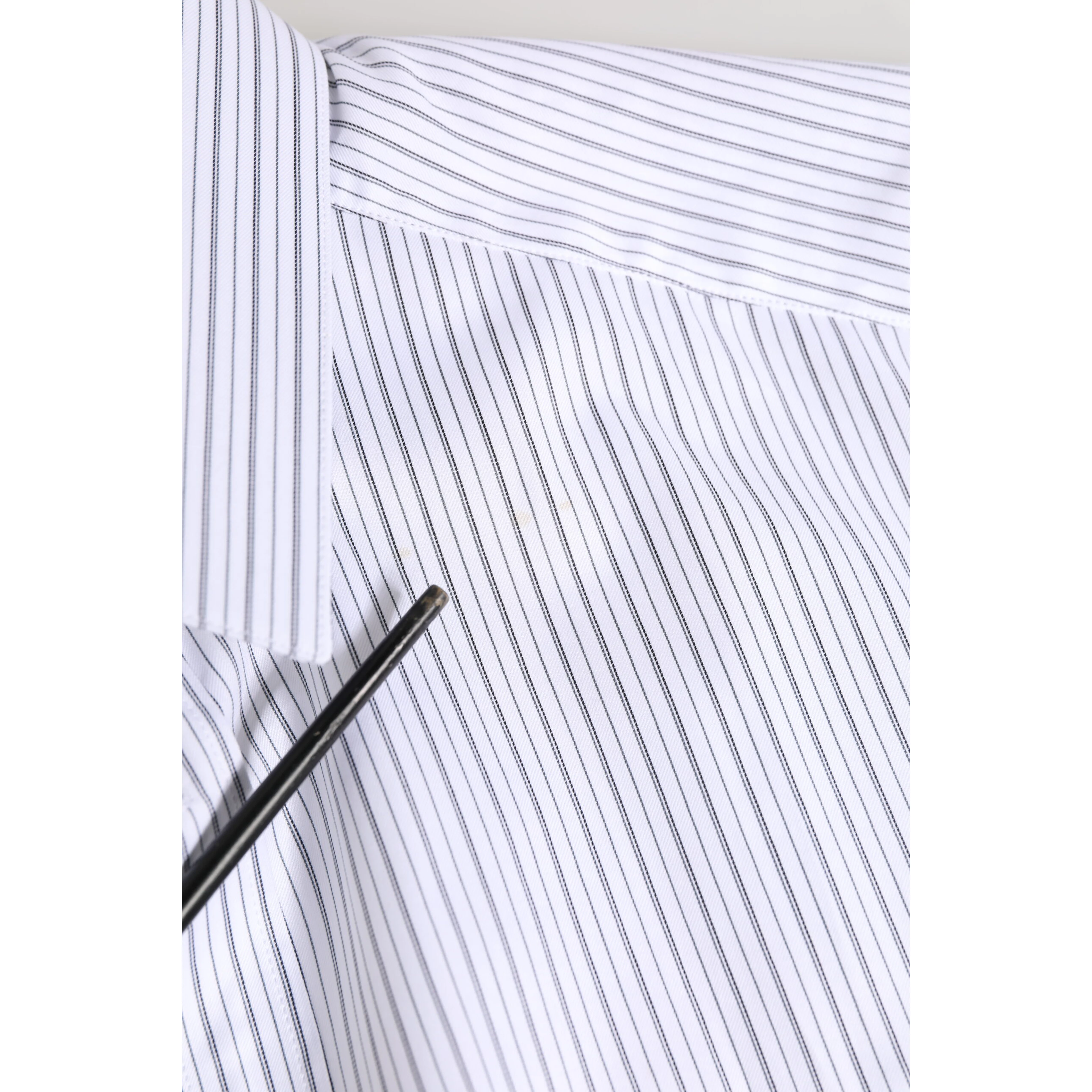 White Stripes Cotton Men GOLD Dress Shirt