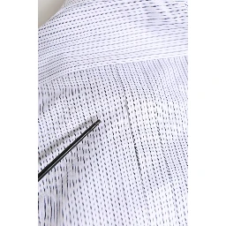 White Stripes Long Sleeves GOLD Dress Shirt