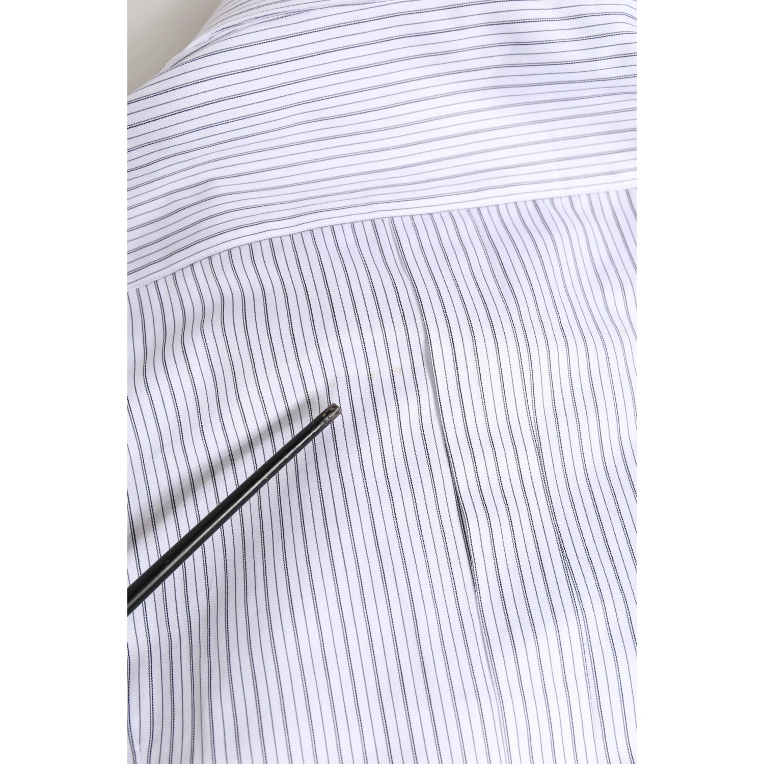 White Stripes Long Sleeves GOLD Dress Shirt