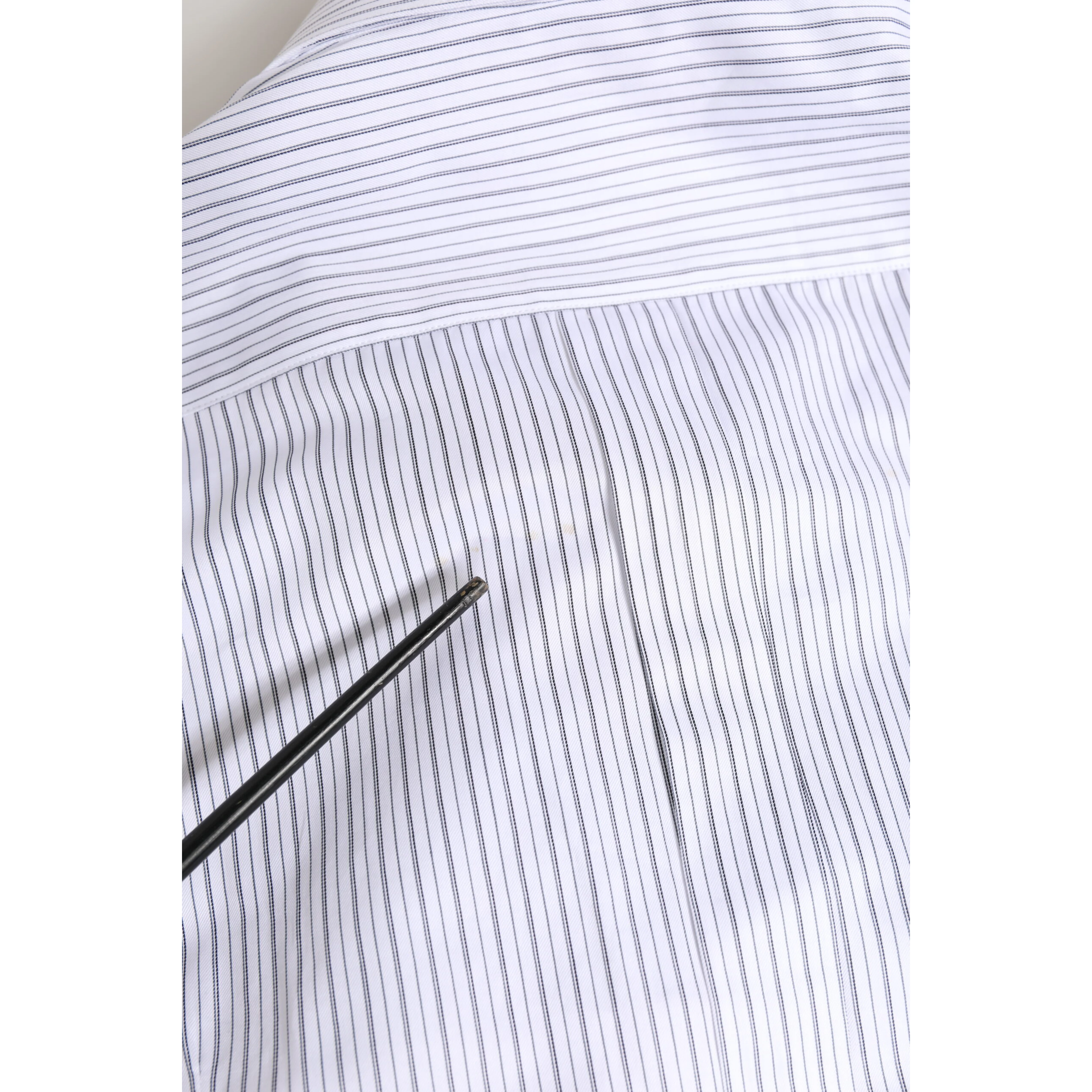 White Stripes Long Sleeves GOLD Dress Shirt