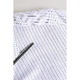 White Stripes Long Sleeves GOLD Dress Shirt