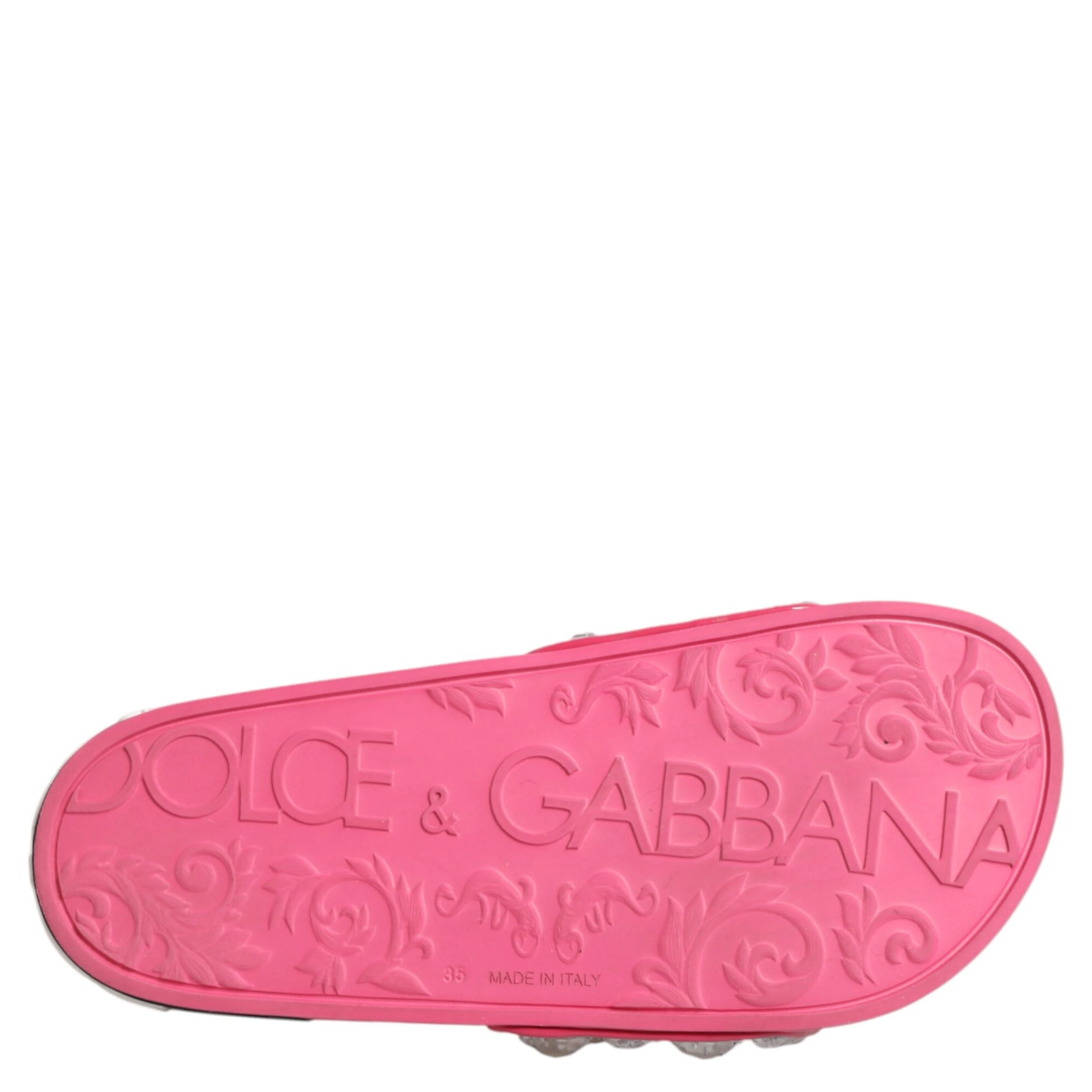 Pink Crystal Slides Sandals Beachwear Shoes