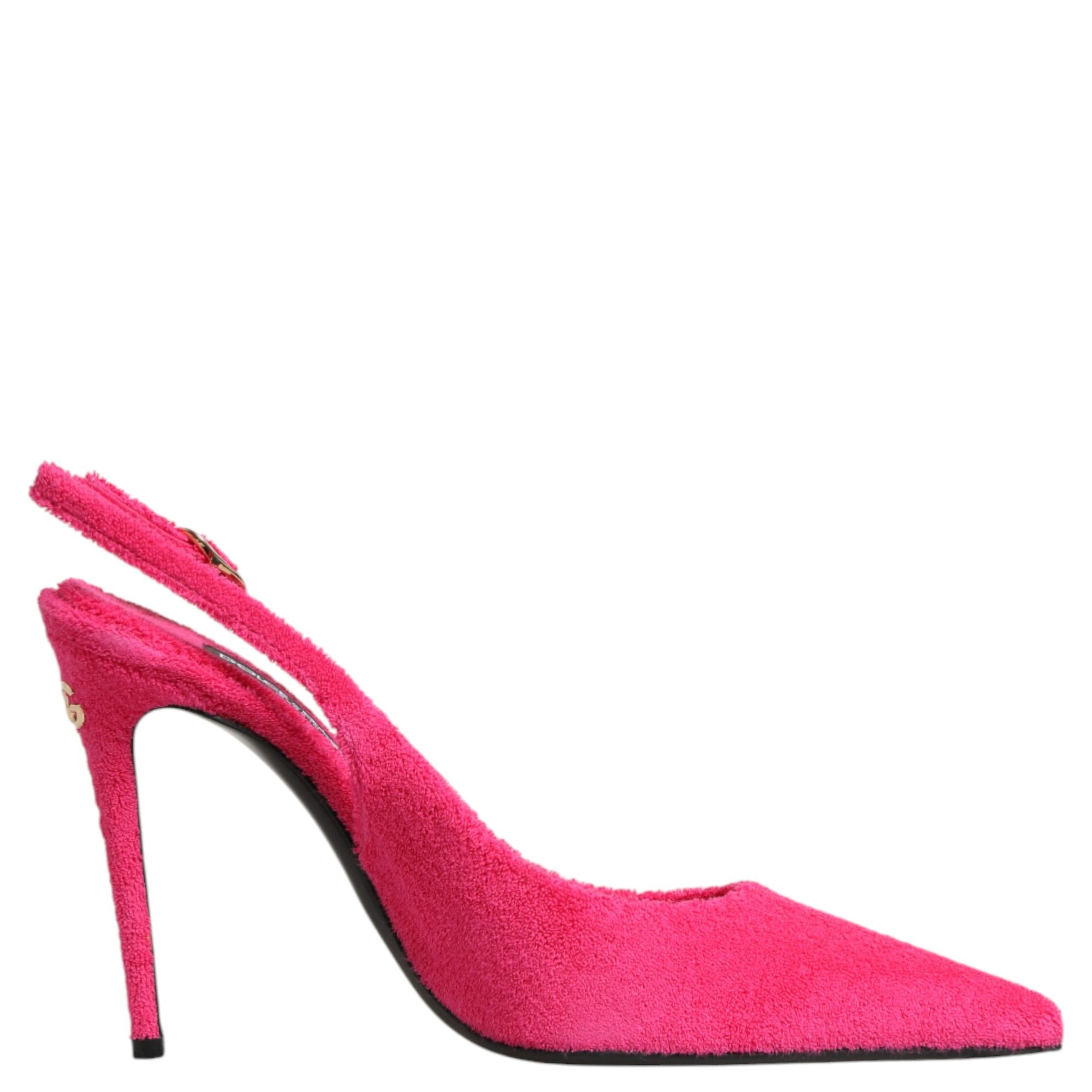Pink Suede High Heels Slingback Shoes
