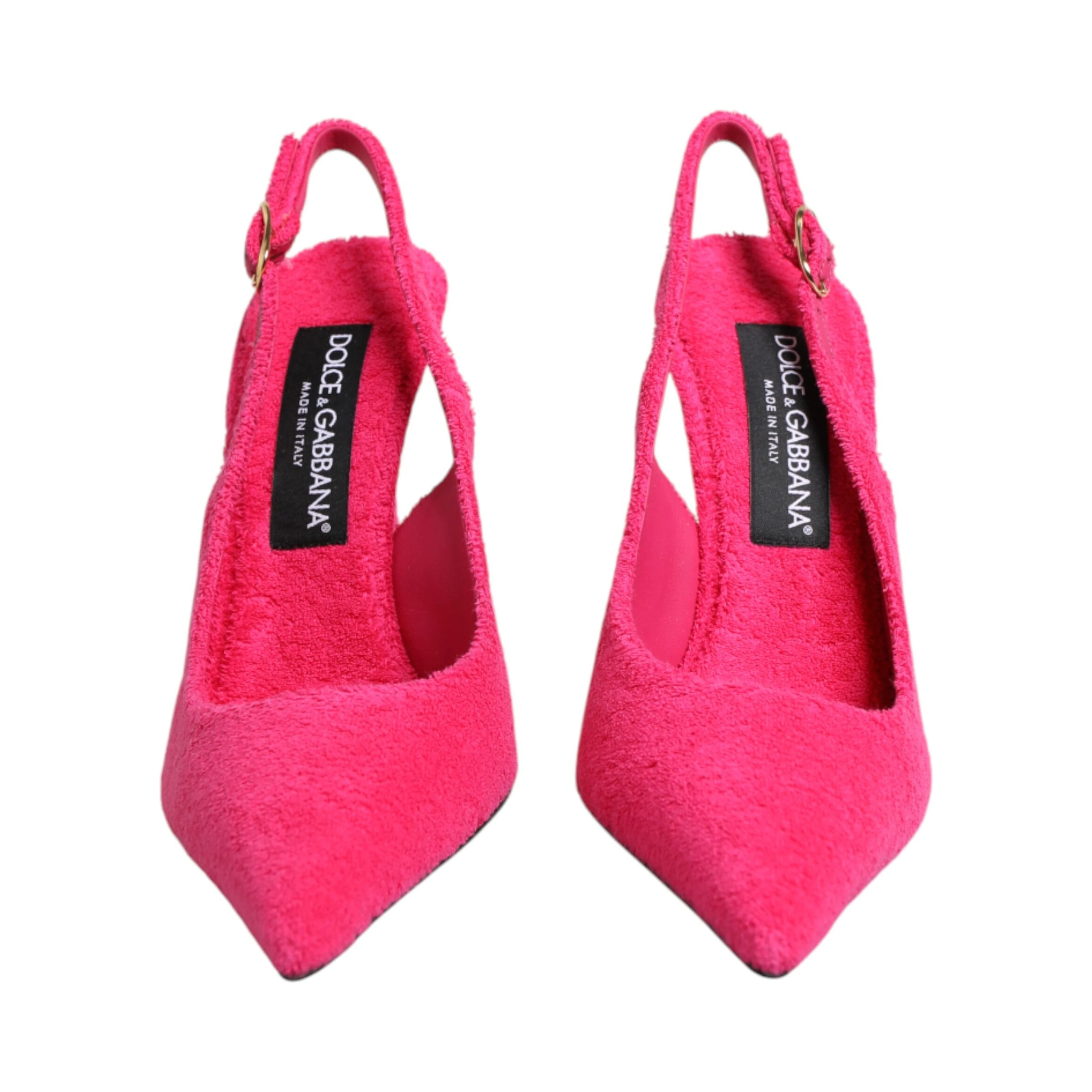 Pink Suede High Heels Slingback Shoes