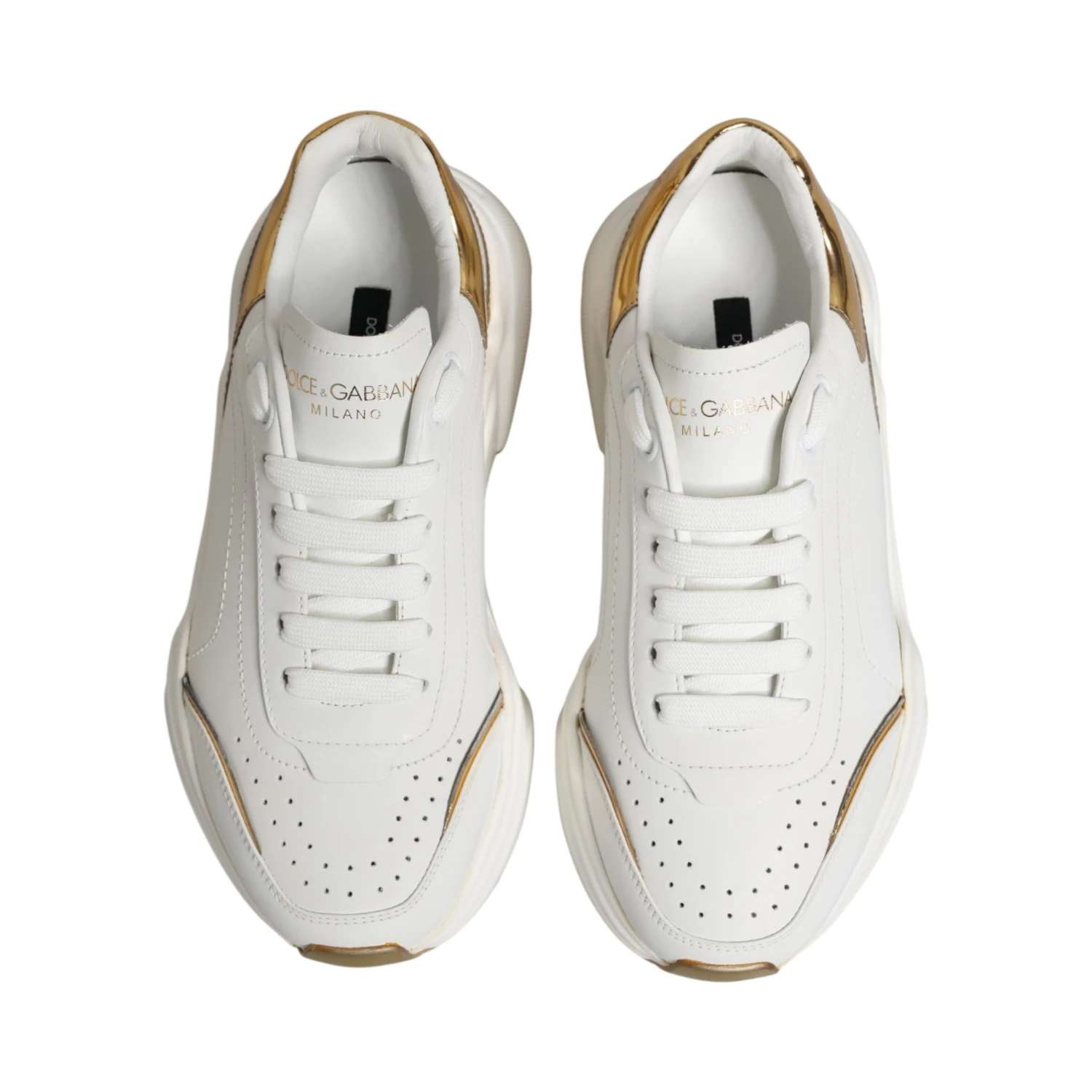 White Gold Daymaster Low Top Sneakers Shoes