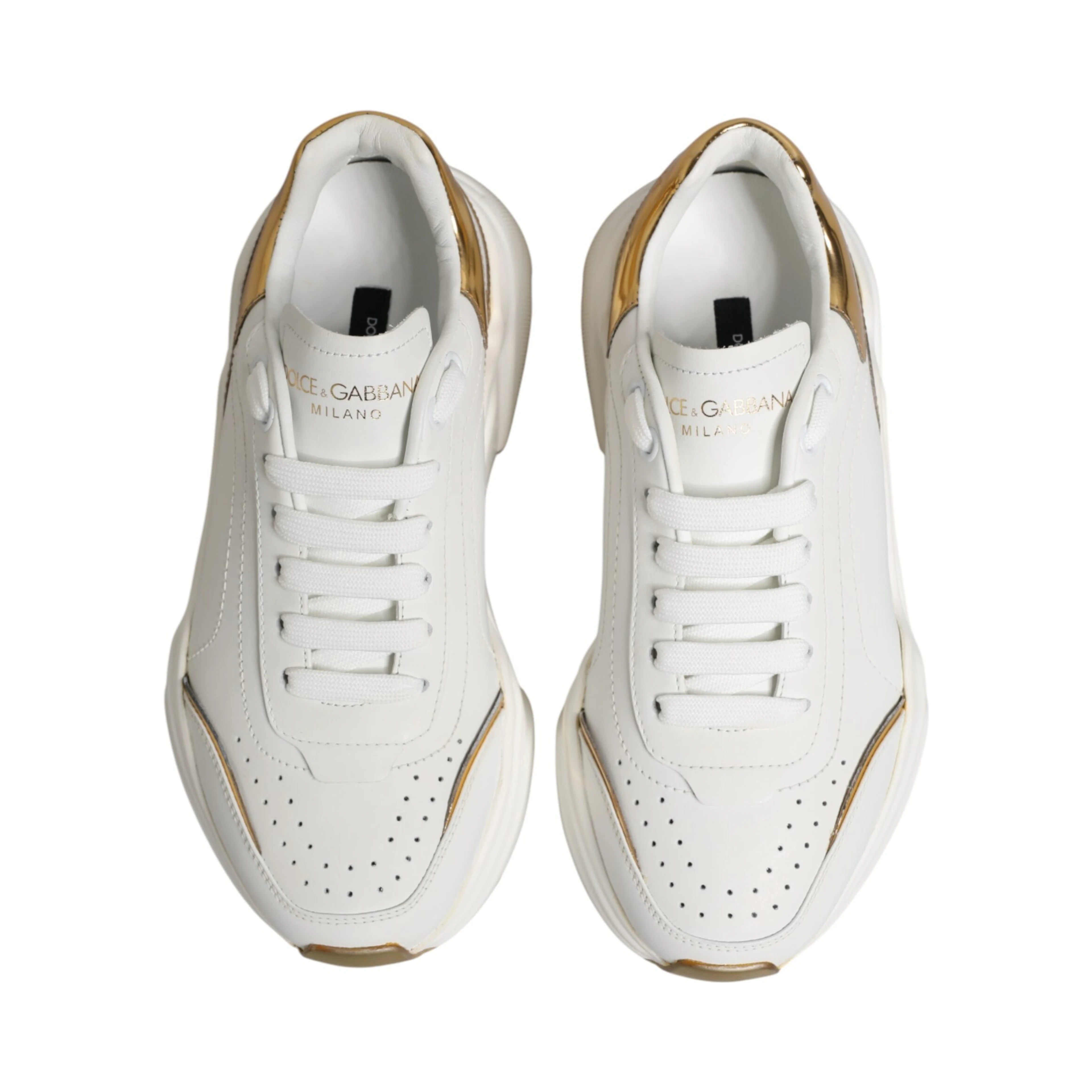 White Gold Daymaster Low Top Sneakers Shoes