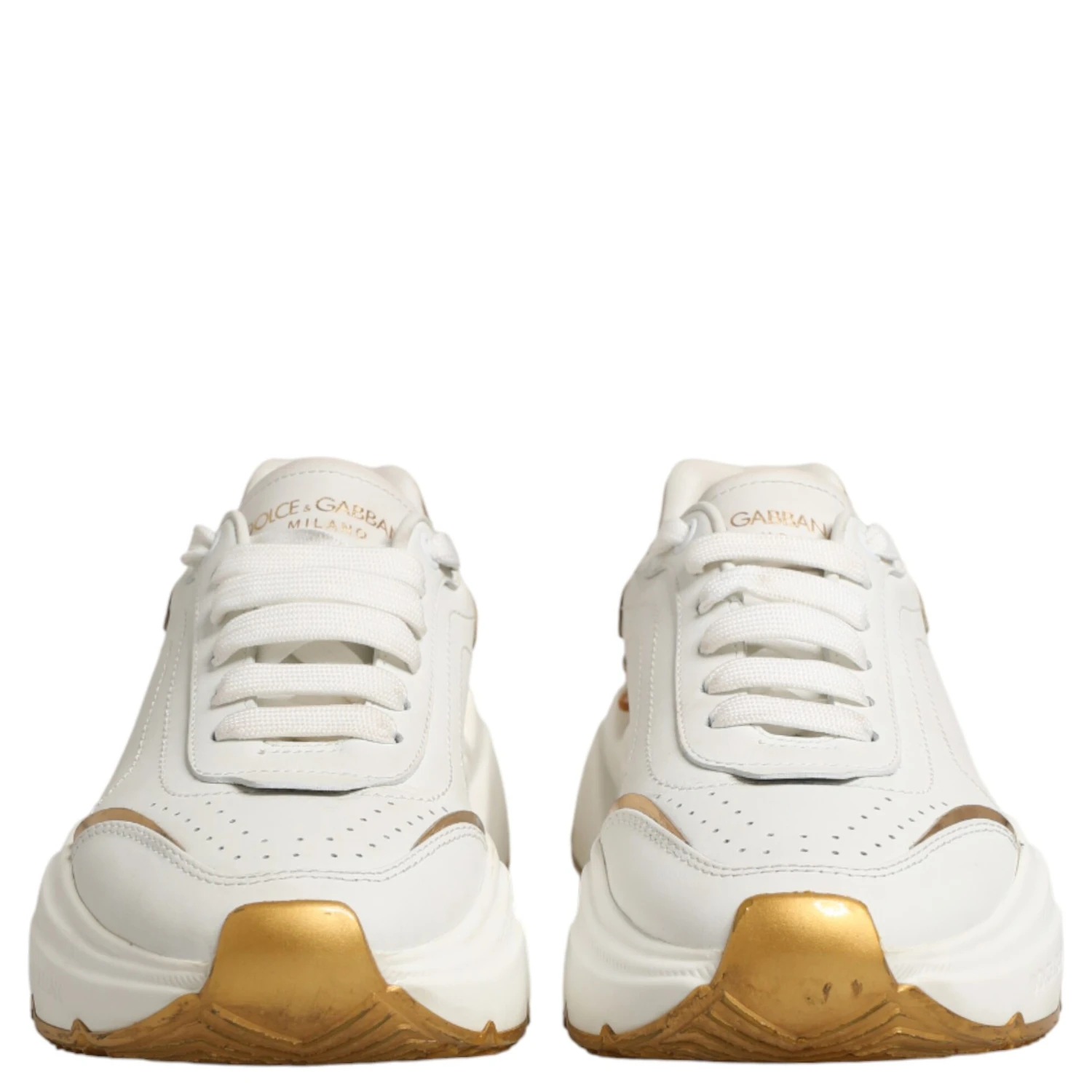 White Gold Daymaster Low Top Sneakers Shoes