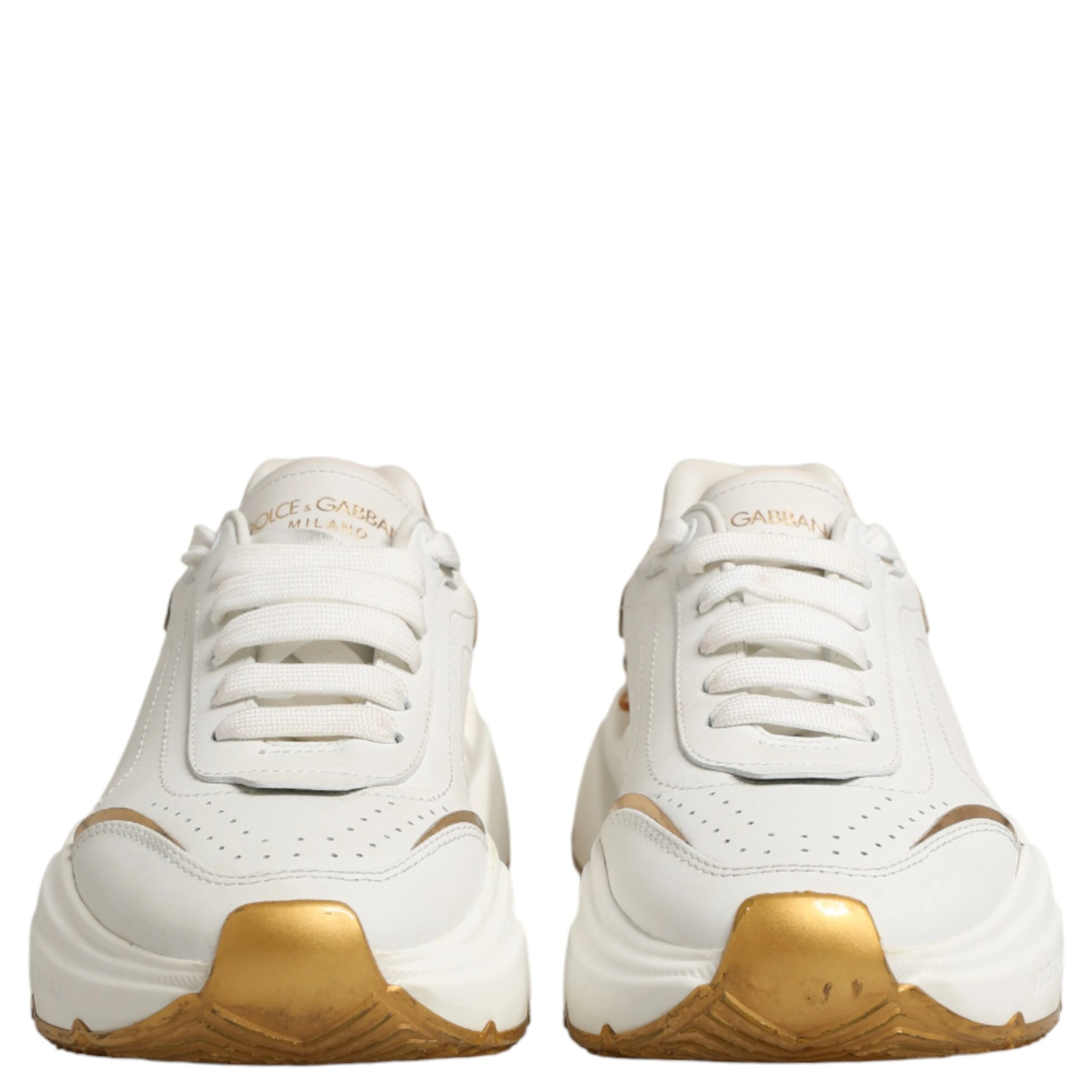 White Gold Daymaster Low Top Sneakers Shoes