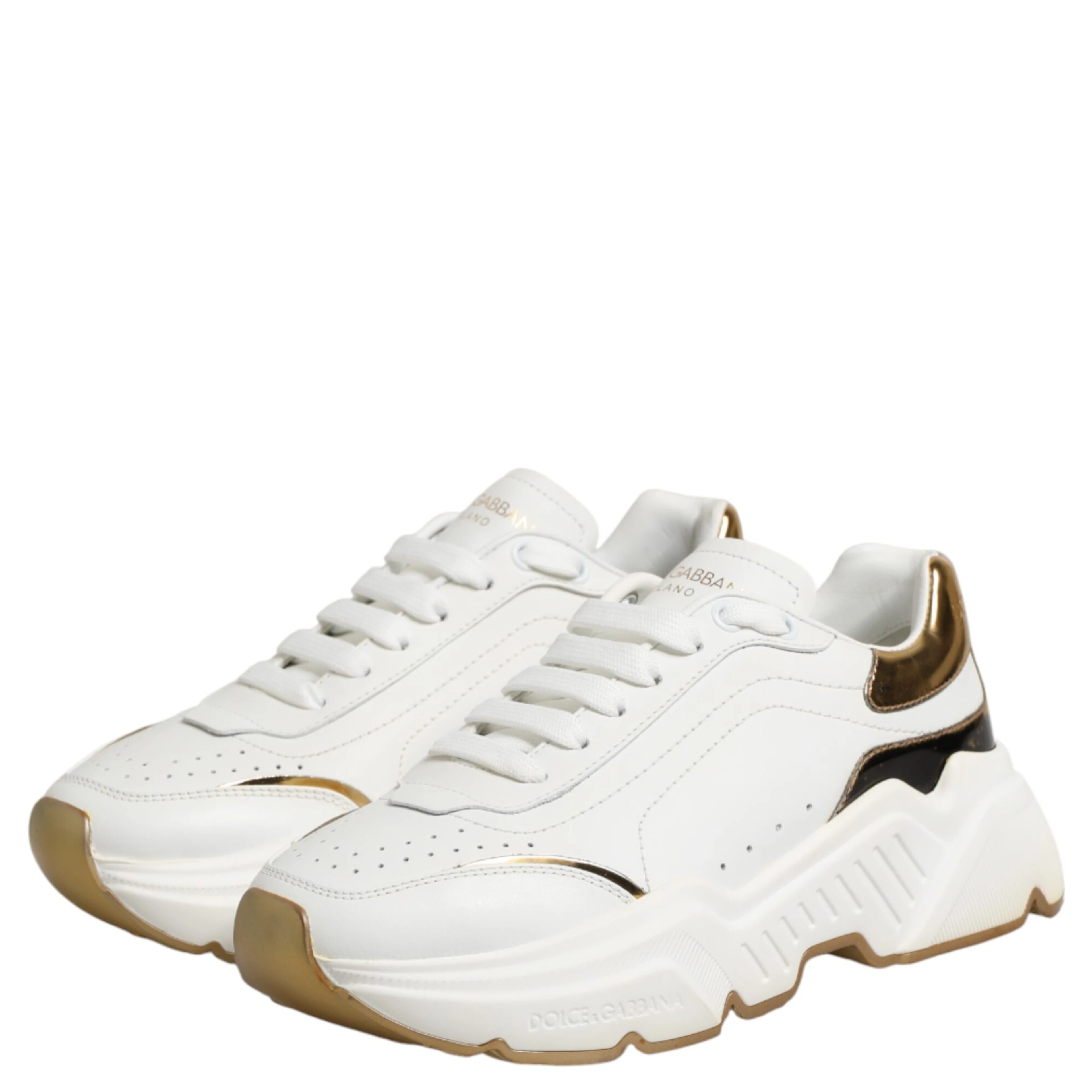 White Gold Daymaster Low Top Sneakers Shoes