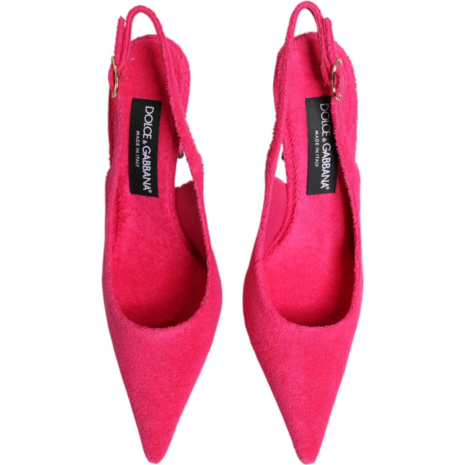Pink Suede High Heels Slingback Shoes