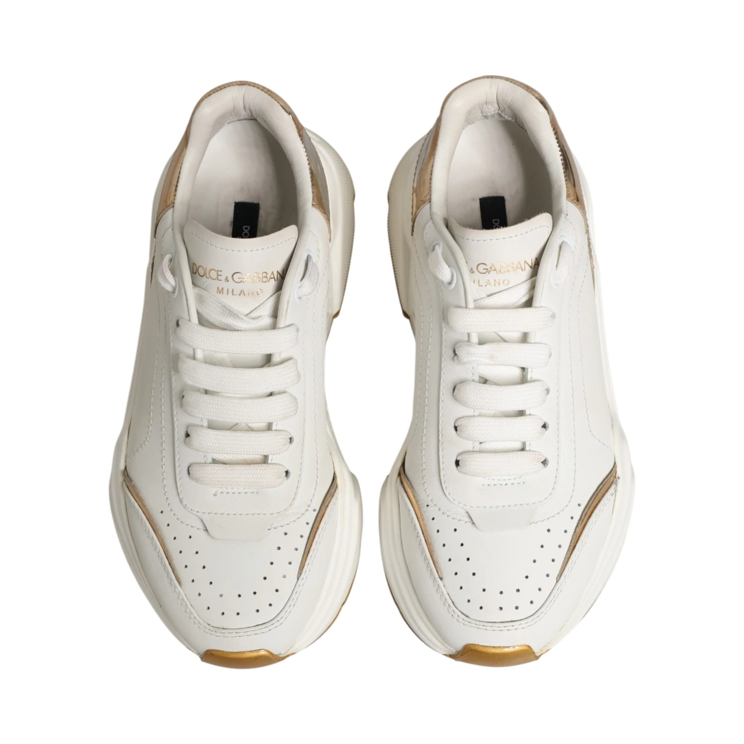 White Gold Daymaster Low Top Sneakers Shoes