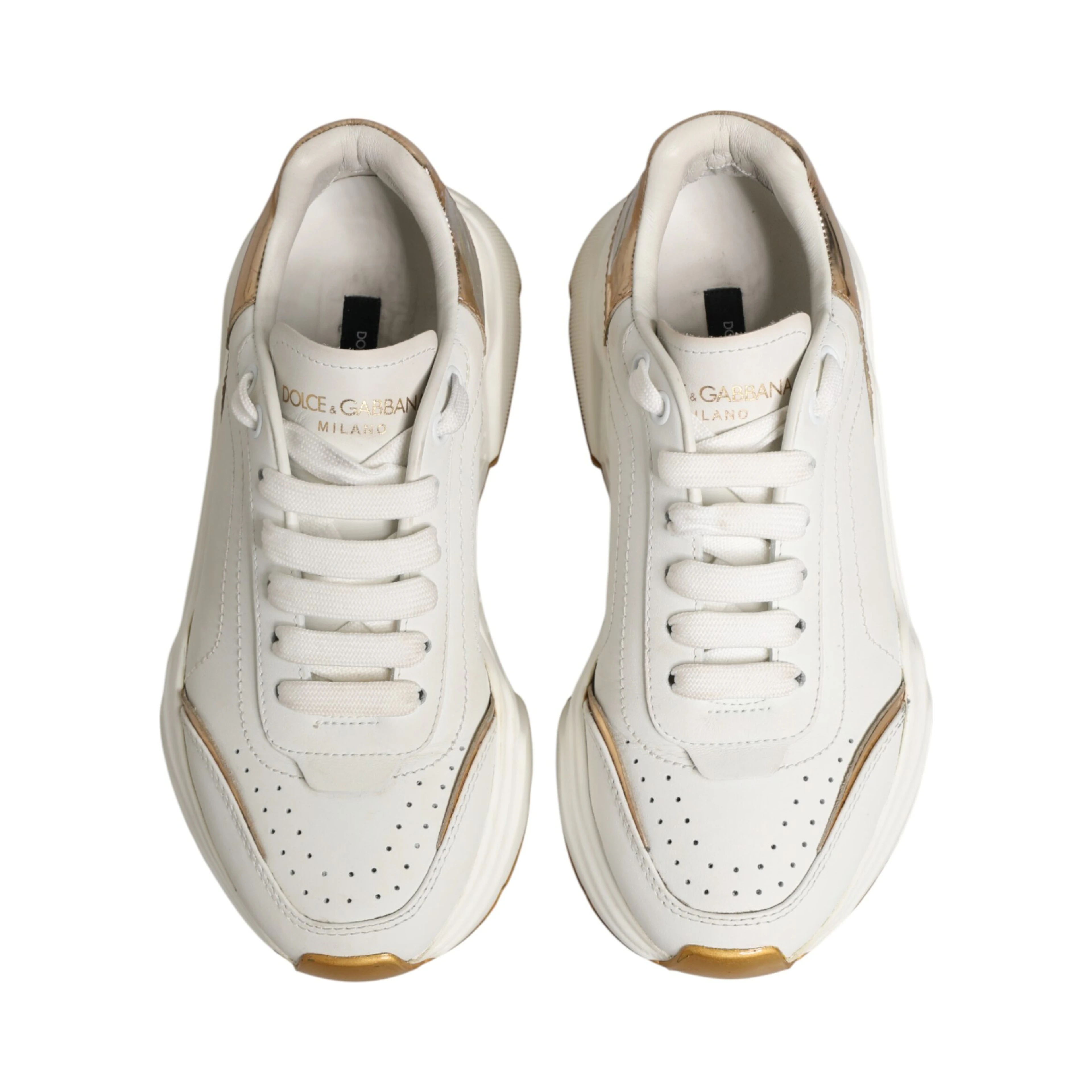 White Gold Daymaster Low Top Sneakers Shoes