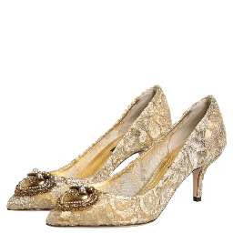 Gold Taormina Lace DEVOTION Pumps Shoes