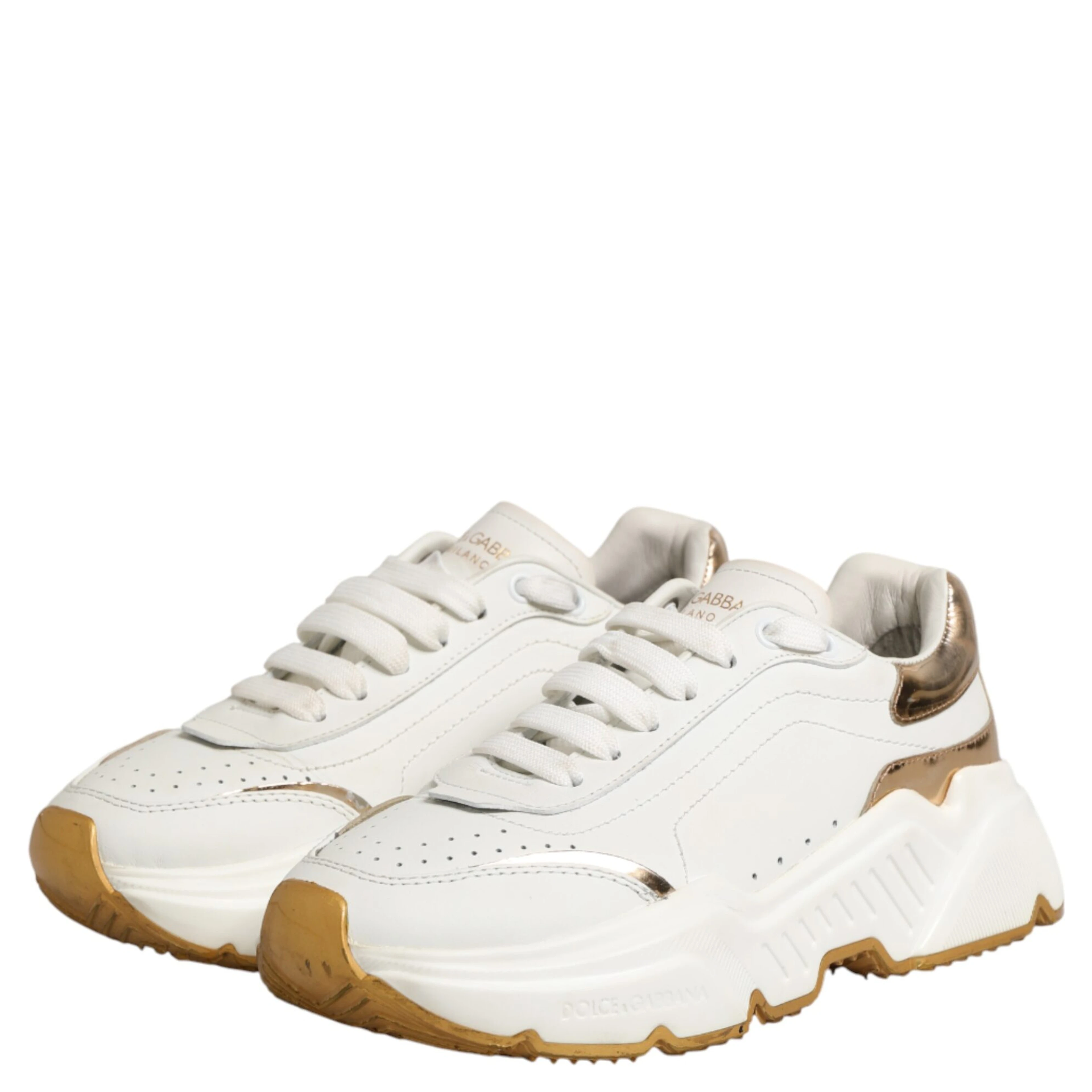 White Gold Daymaster Low Top Sneakers Shoes