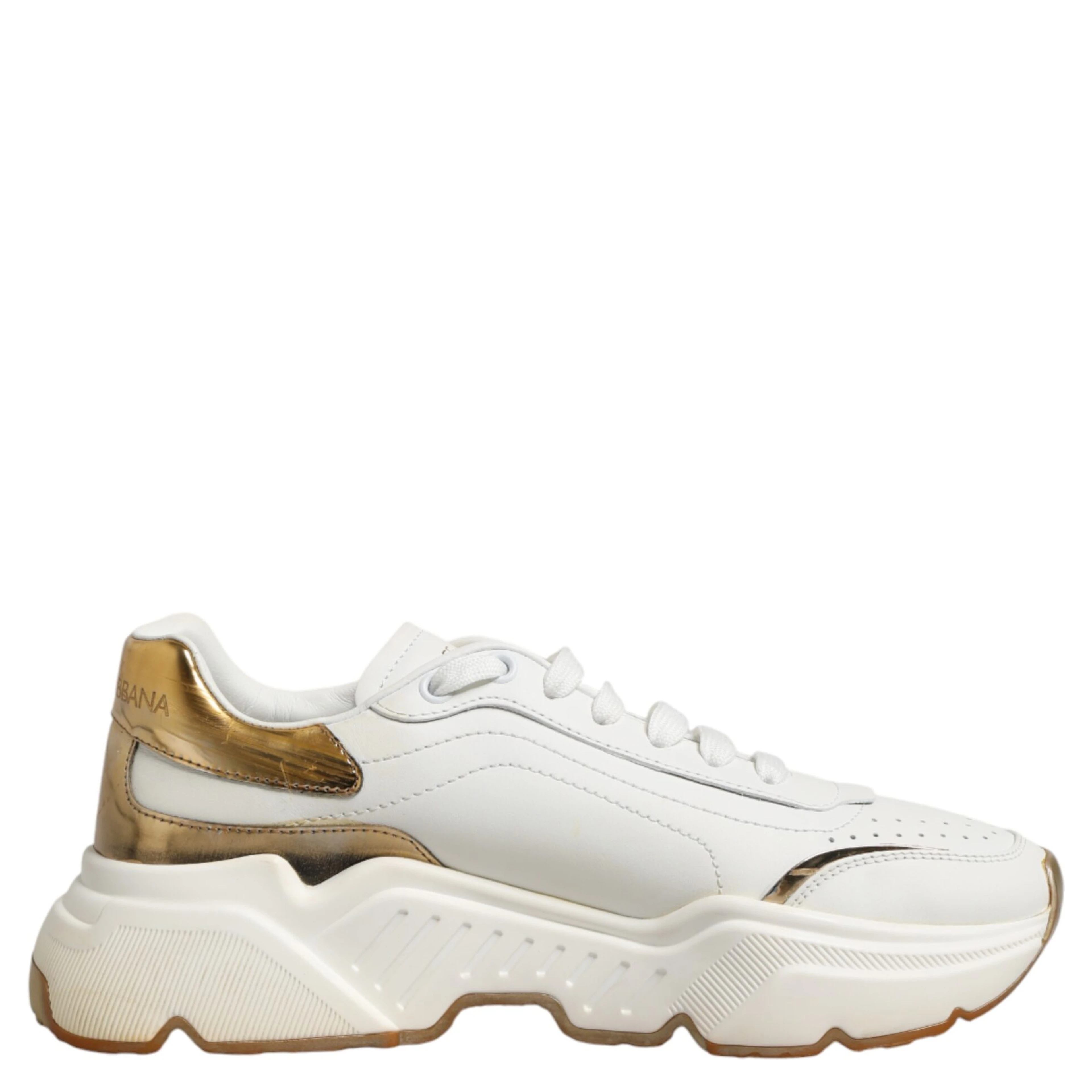 White Gold Daymaster Low Top Sneakers Shoes