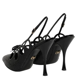 Leather High Heels Slingback Shoes
