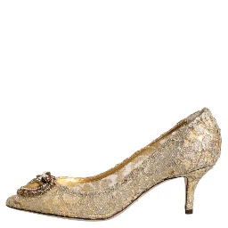 Gold Taormina Lace DEVOTION Pumps Shoes