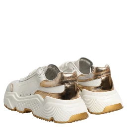 White Gold Daymaster Low Top Sneakers Shoes