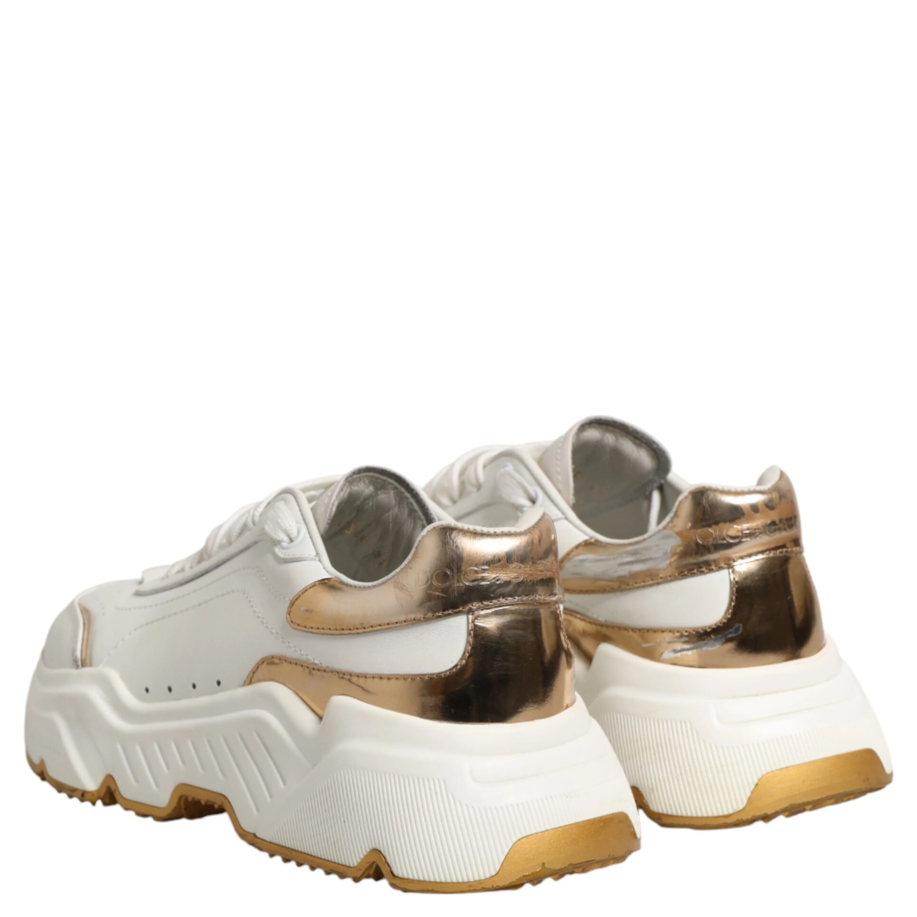 White Gold Daymaster Low Top Sneakers Shoes