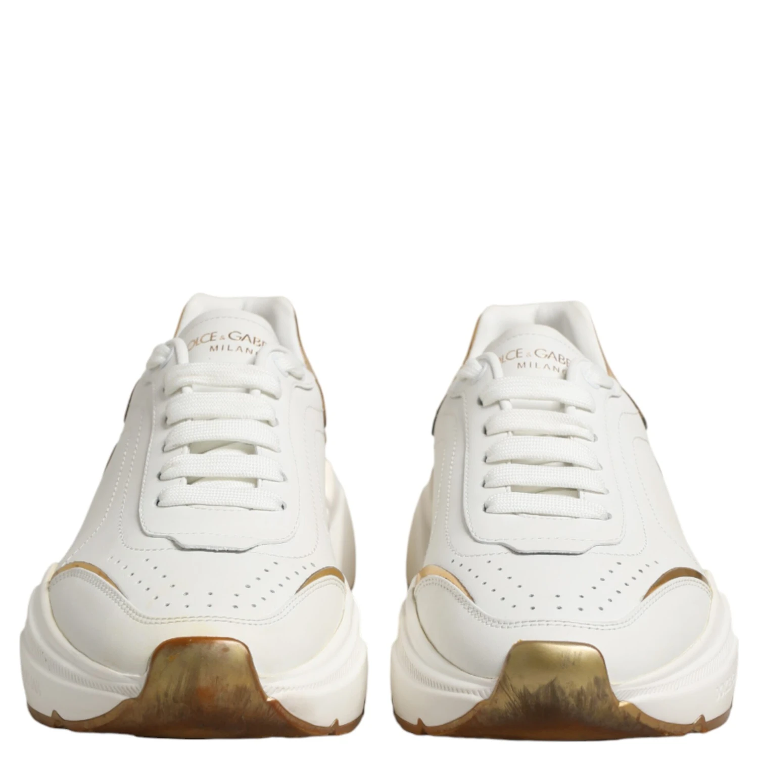 White Gold Daymaster Low Top Sneakers Shoes