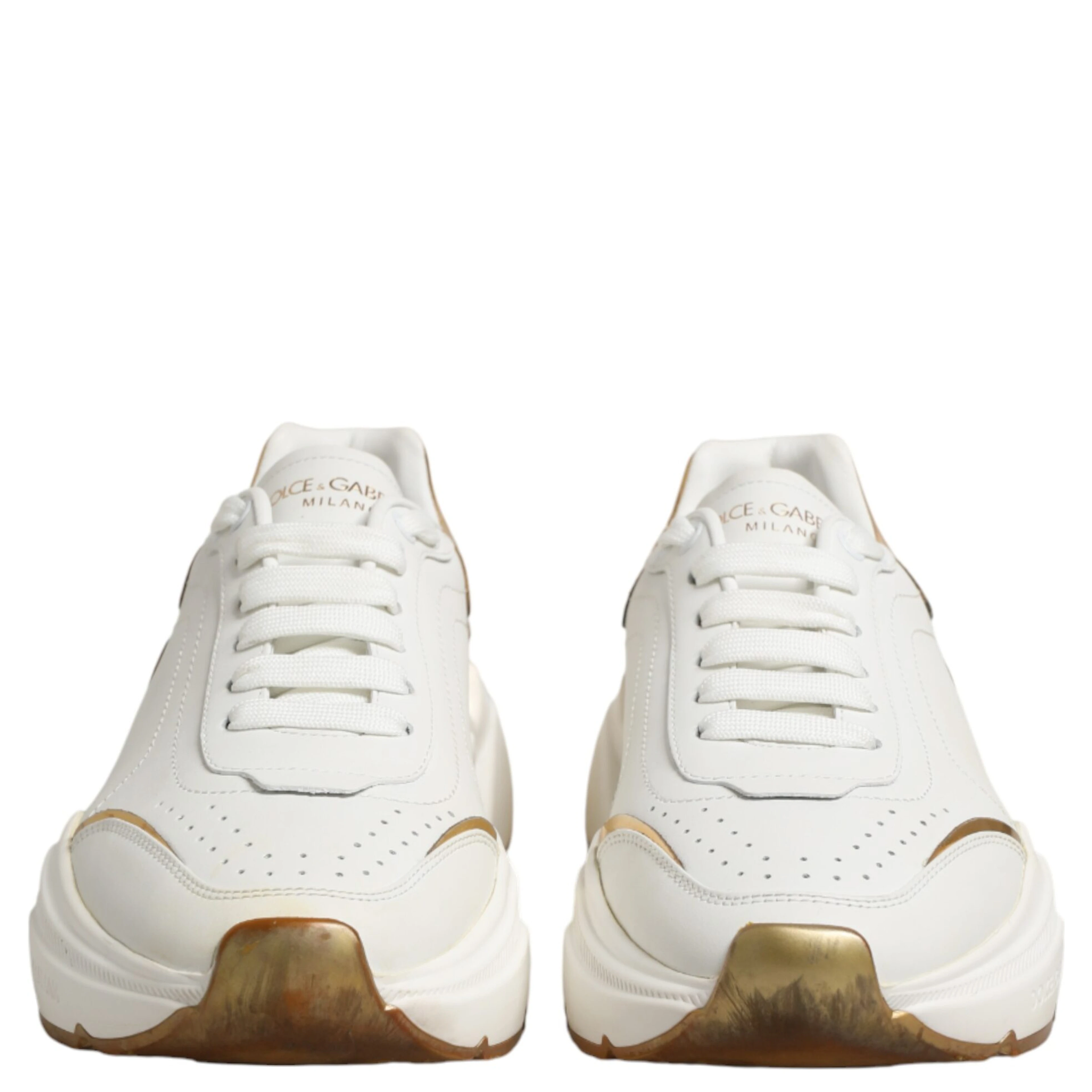 White Gold Daymaster Low Top Sneakers Shoes